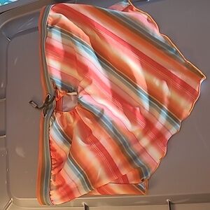 Hotness By Manhattan Beachwear Handkerchief Style Colorful Strapless Swim Top